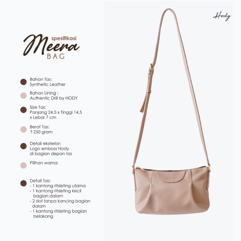 Ready stok HODY - Meera bag by Hody - Tas Selempang Wanita