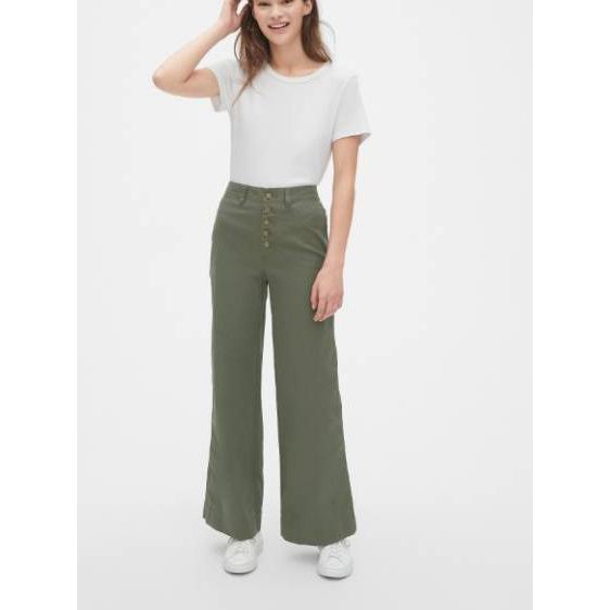 gap wide leg chinos