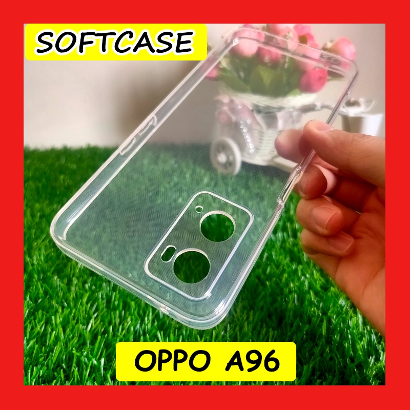 Oppo A96 - Clear Soft Case TPU Casing Cover Transparan Jelly Silicone Lentur Bening