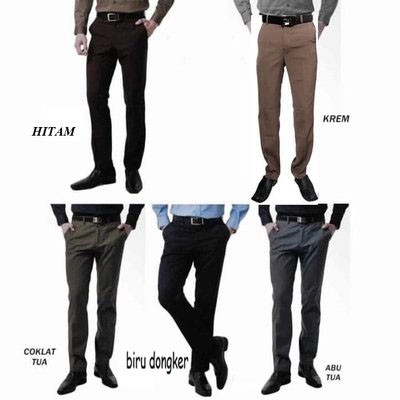 CELANA / CELANA BAHAN PRIA / CELANA BAHAN HITAM / CELANA BAHAN HITAM PRIA / CELANA BAHAN SLIM FIT