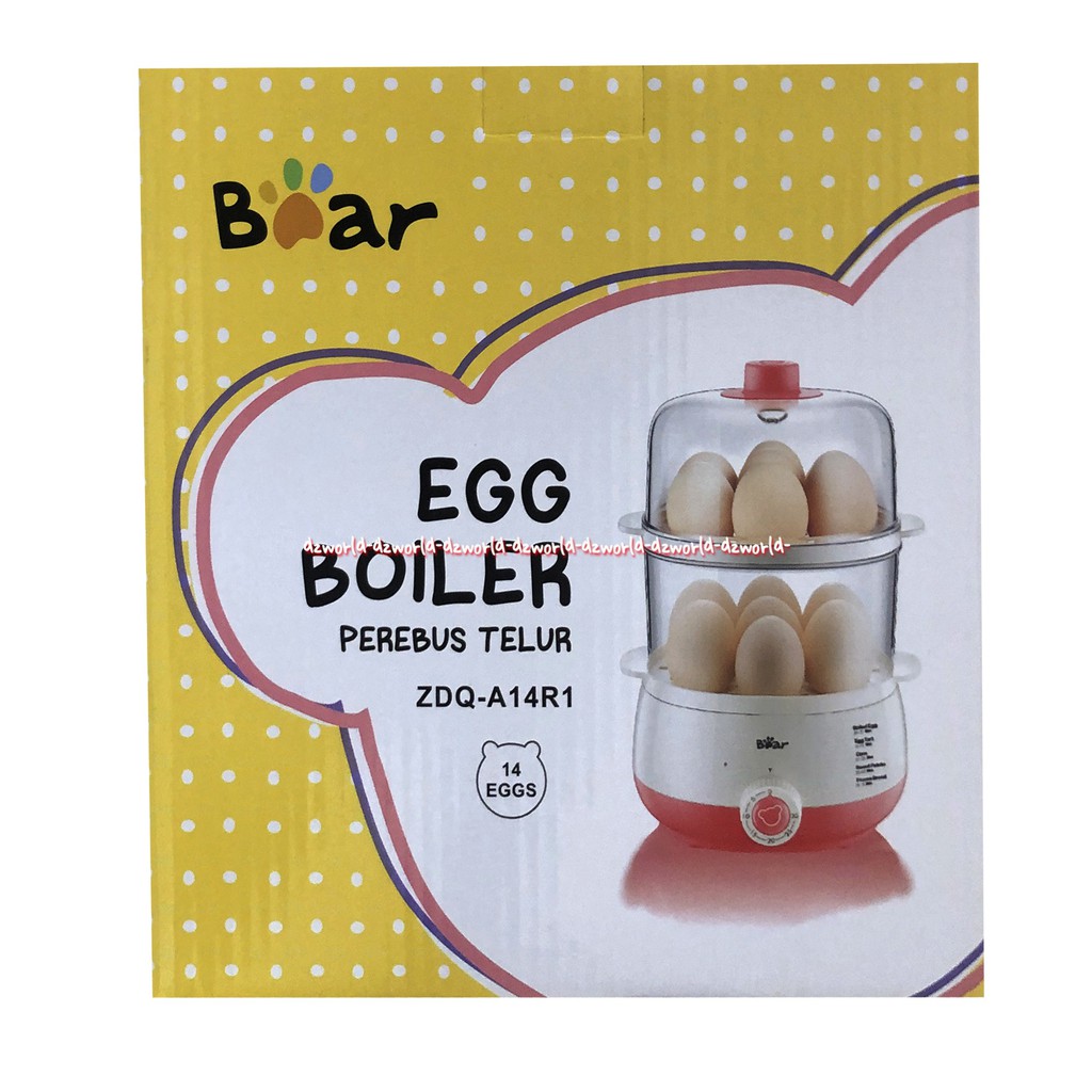 Bear Egg Boiler Alat Perebus Telur Dan Alat Kukus Makanan 2 Susun Daya 280 Watt Bears Eggs Orange 2tingkat