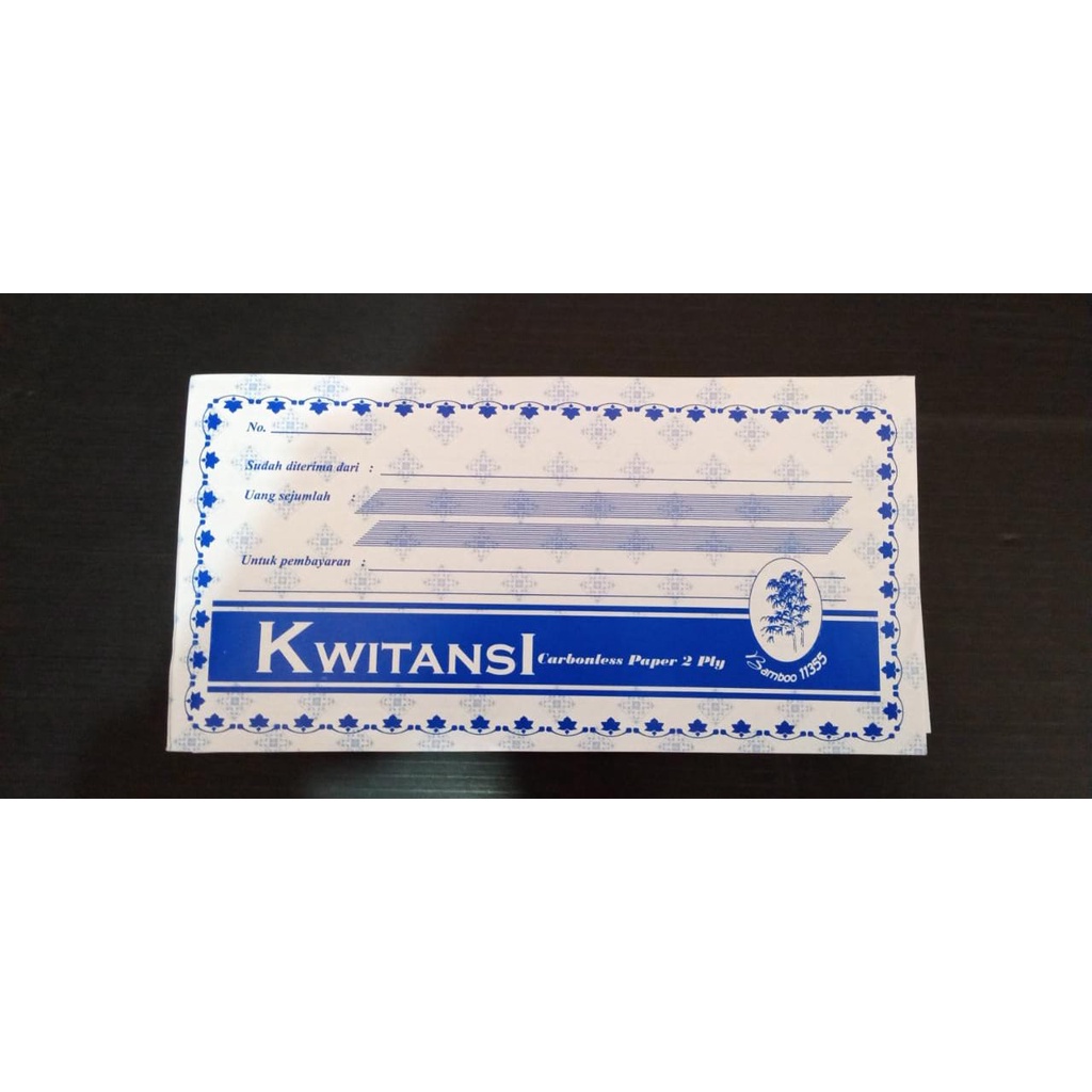 

Kuitansi Rangkap 2 / Isi 24 Lembar / Kuitansi Rangkap 2 Bamboo / Kwitansi 2 ply