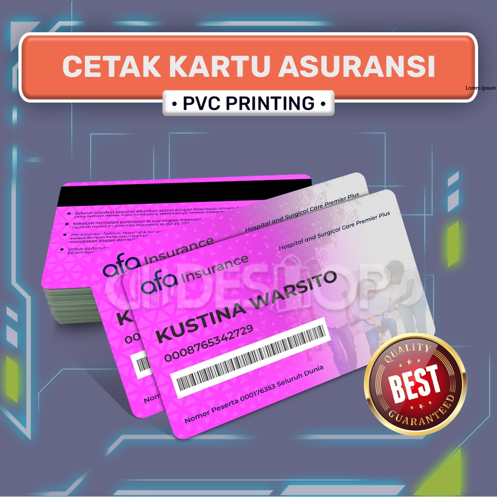 Cetak Kartu Asuransi ID Anggota