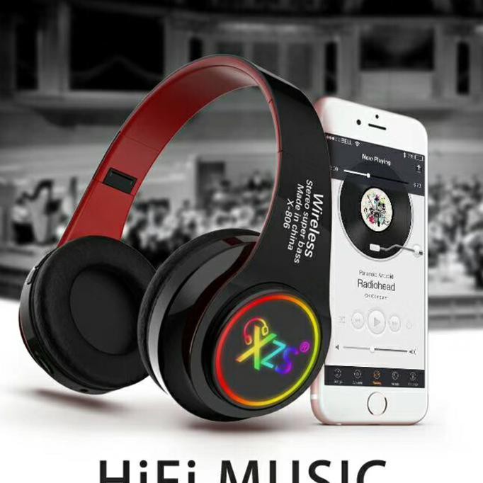 Spesial Promo - Handsfree Bluetooth Xzs X-806 Super Bass Max Beli 1 Pc