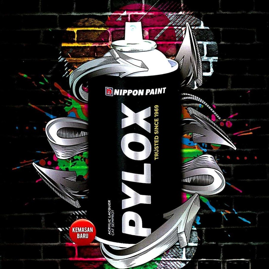pylox nippon paint Cat Semprot besi kayu tembok