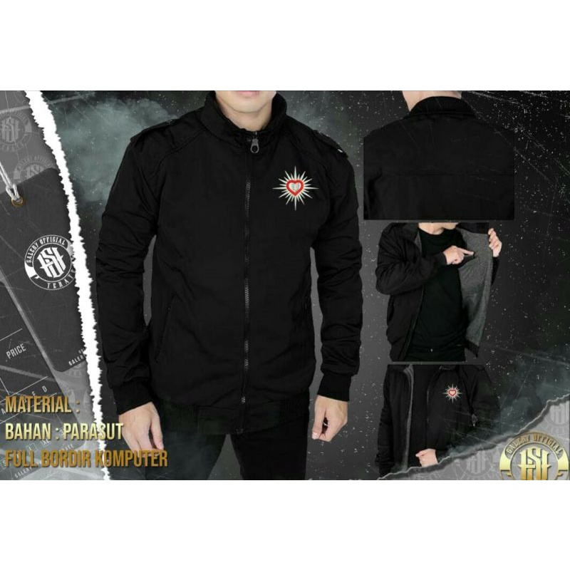 JAKET PARASUT POLOS HATI BERSINAR PSHT TERATE