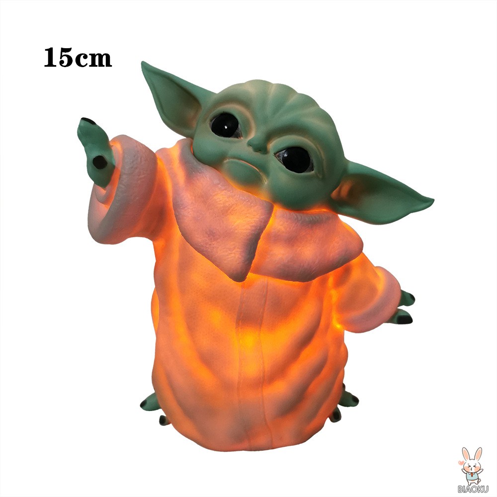 Hot Sale Star Wars Mandalorian Baby Yoda With Light The Child Animatronic Edition Figure Toys An Alien Kid Shopee Indonesia