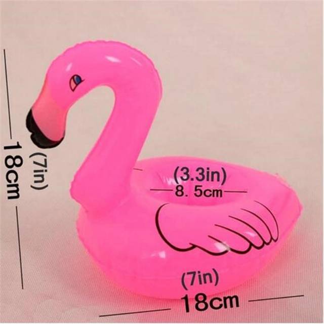 FLAMINGO CUP HOLDER - PELAMPUNG GELAS TEMPAT MINUM - HIASAN KOLAM RENANG