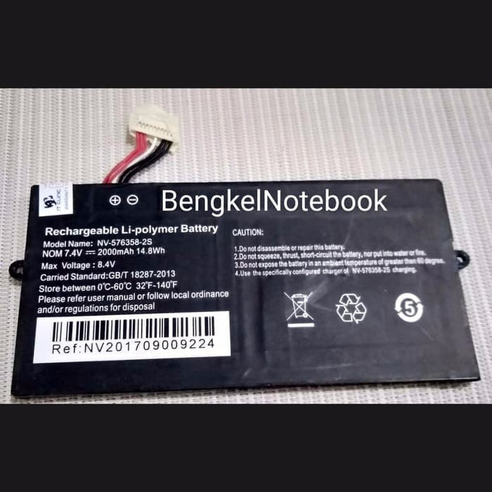 Baterai Axioo Mybook 10 P102 AJP AJQ NV-576358-2S