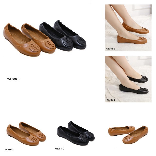 Sepatu batam  TORY BURCH CLASSIC BALLERINA FLATS WL388-1