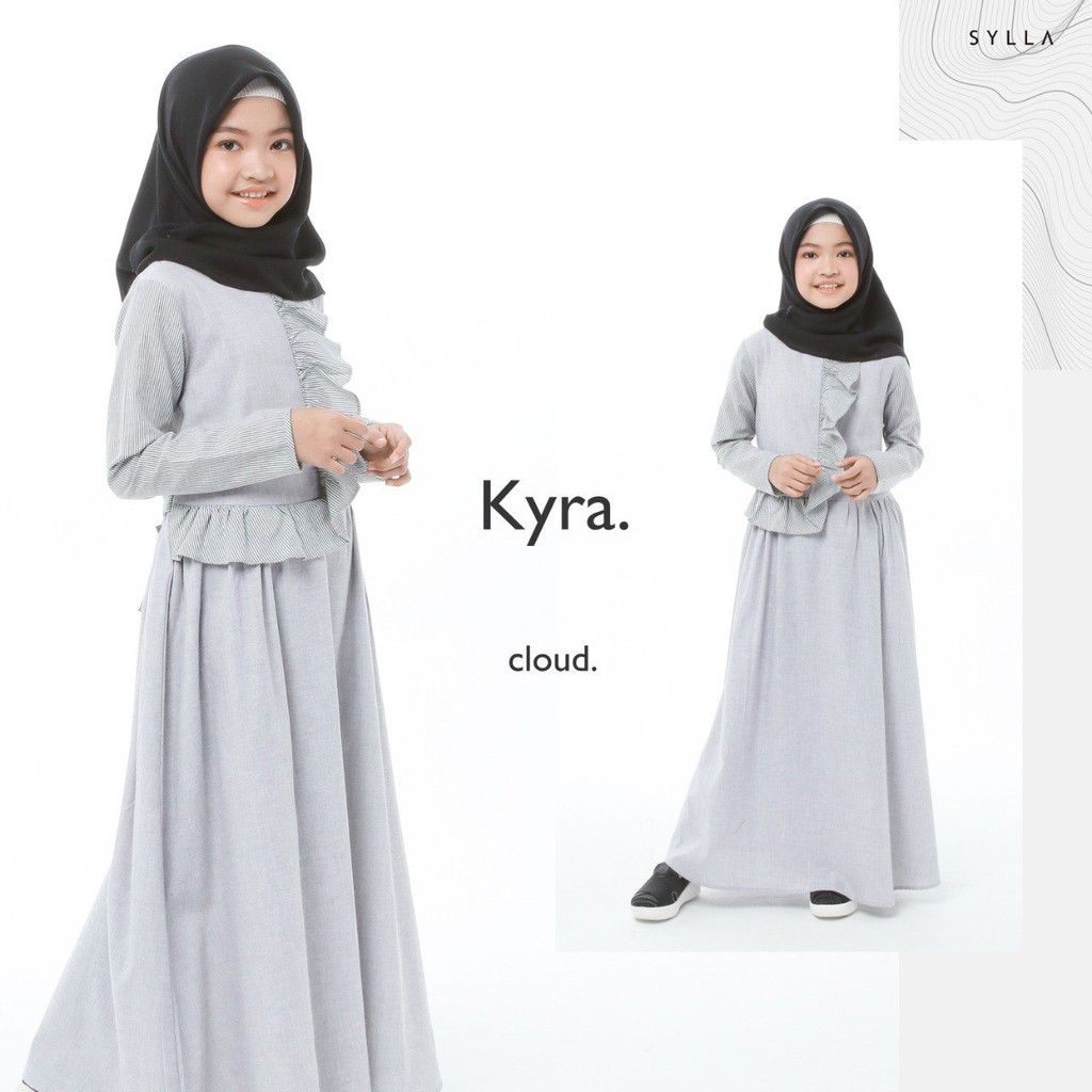 GAMIS KIDS KYRA BY SYLLA | GAMIS ANAK ANAK | FASHION MUSLIM