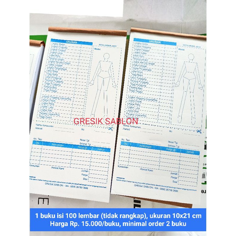 

Nota Jahit (2 buku)