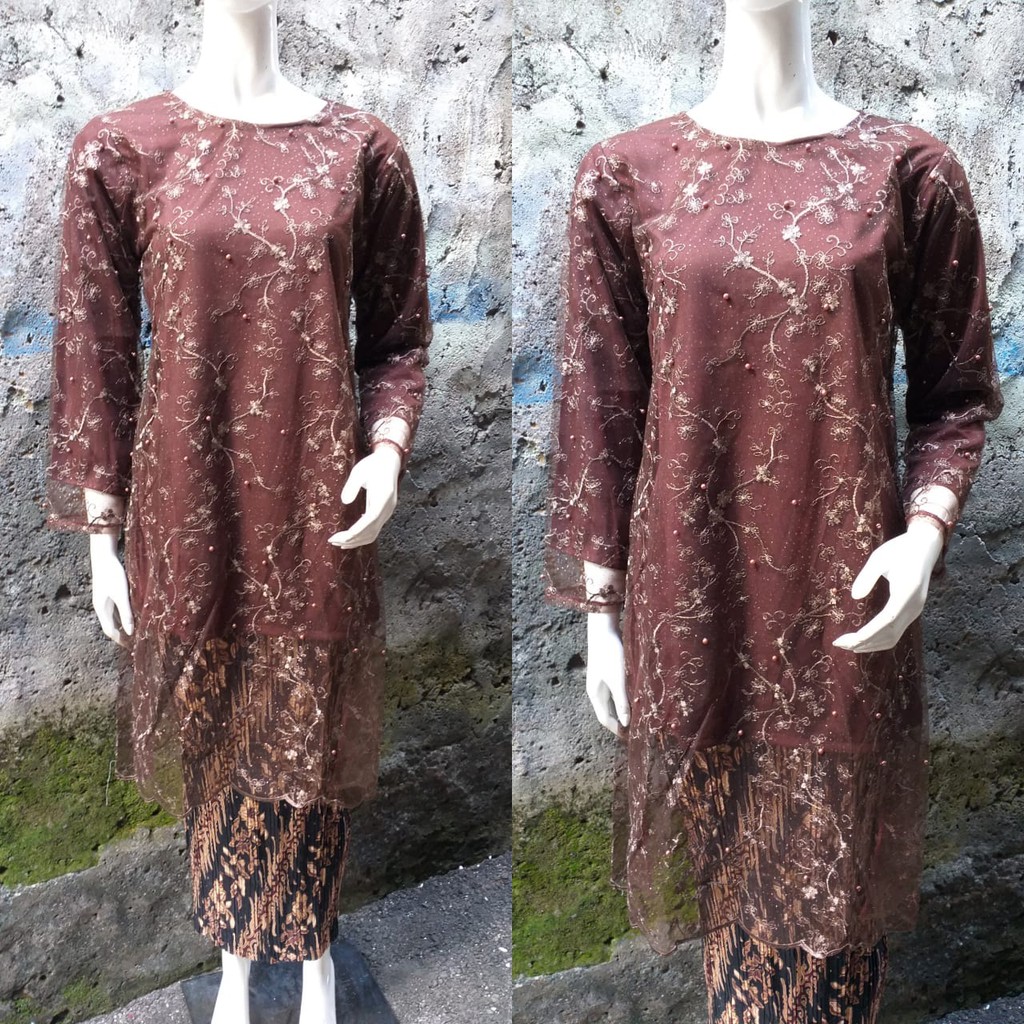 SET BAJU KURUNG MAHONI