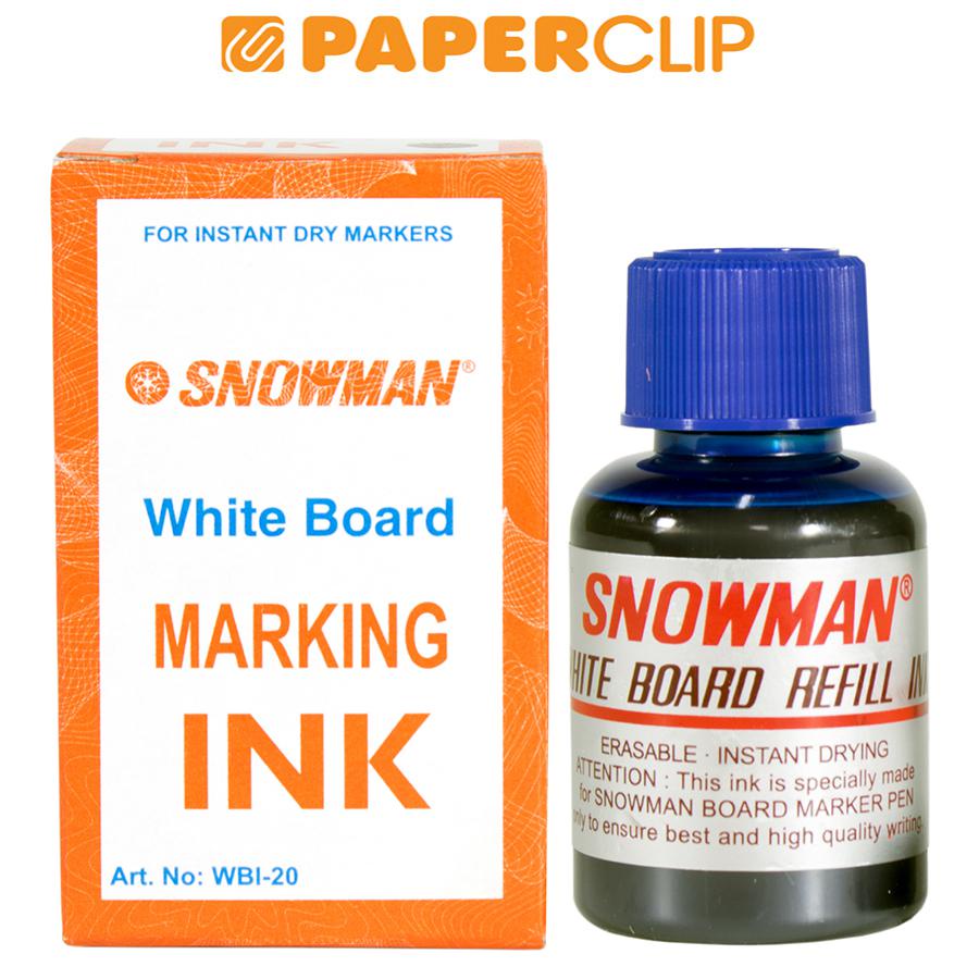 

INK MARKER SNOWMAN WHITE BOARD BLUE