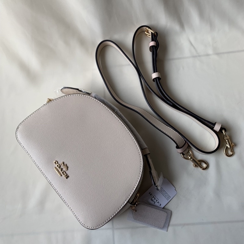 Coach Serena Satchel Crossgrain Leather - White (1589)