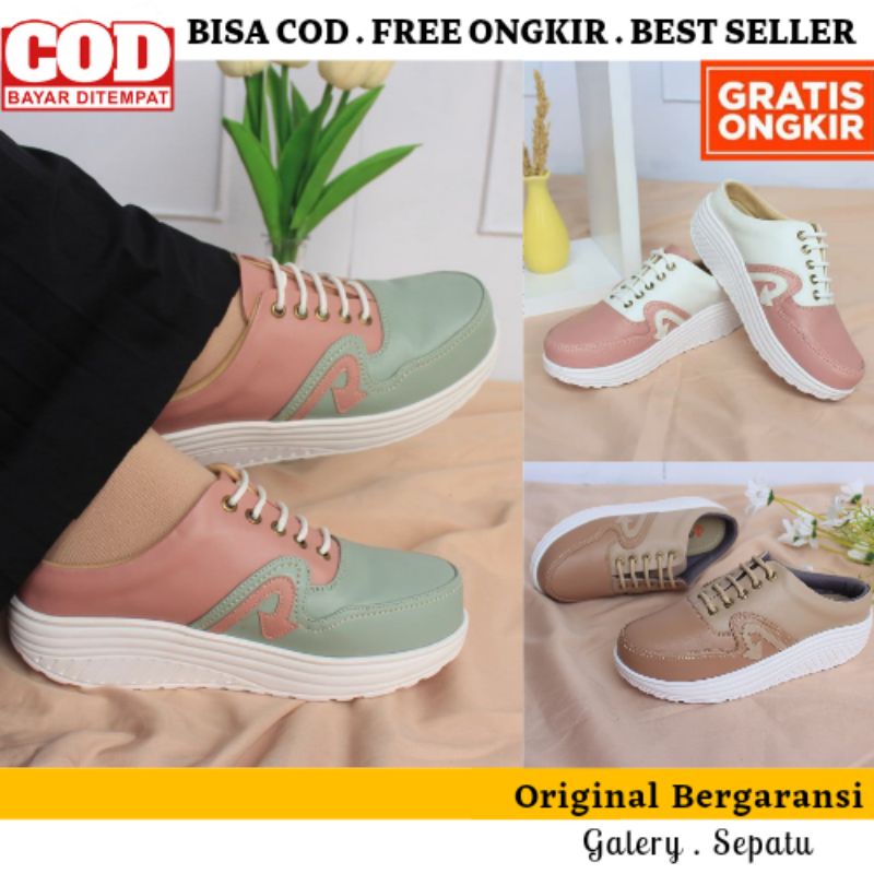 One Love Sepatu Sepatu Wedges Tali Sneakers Tali Wedges Bustong Wedges Wanita One Love Original Bran