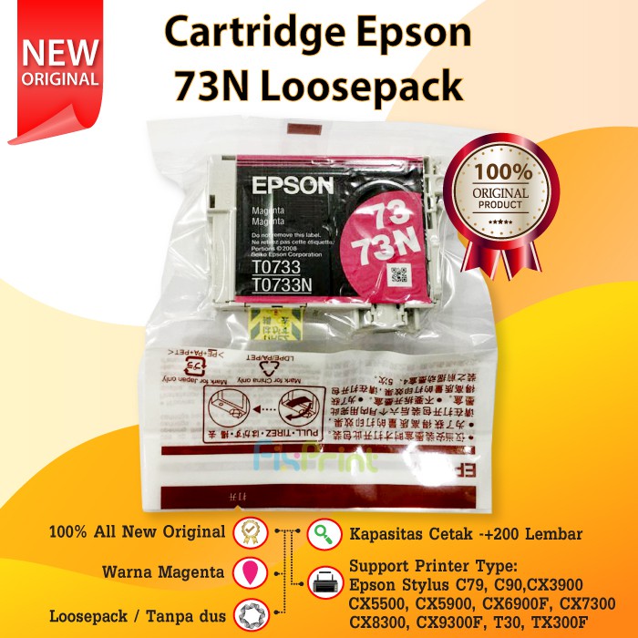 Cartridge Printer Epson 73N 73 N Loosepack Printer T13 T11 T20E T40W TX101 TX110 TX111 TX121 T200