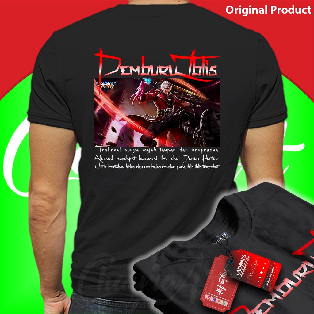 KAOS PEMBURU IBLIS / ALUCARD / MOBILE LEGEND / GAME / DISTRO PREMIUM