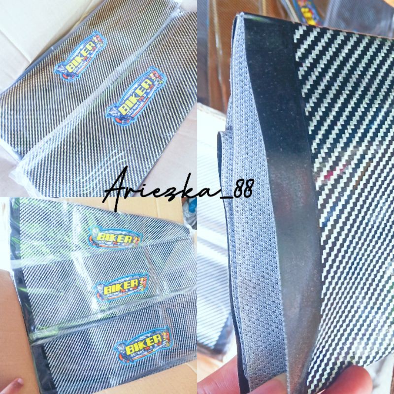 KULIT JOK KARBON SARUNG JOK KARBON CARBON COVER JOK KARBON BIKERS BEAT MIO GRAND VIXION NINJA SUPRA