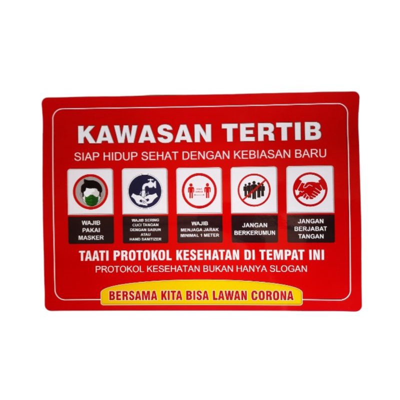 

Poster Kawasan Tertib | Poster Hidup Sehat Dengan Kebiasaan Baru