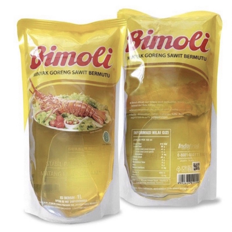 

MINYAK GORENG BIMOLI 1 KARTON (isi 6 kemasan 2 L)
