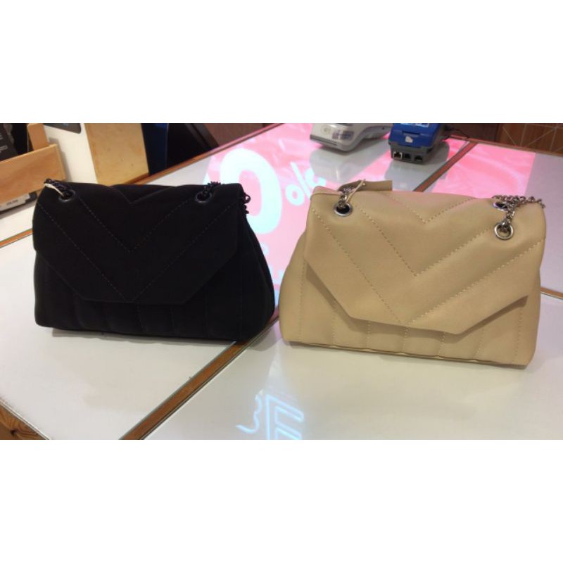 Tas Selempang Berlapis Pull and Bear Original