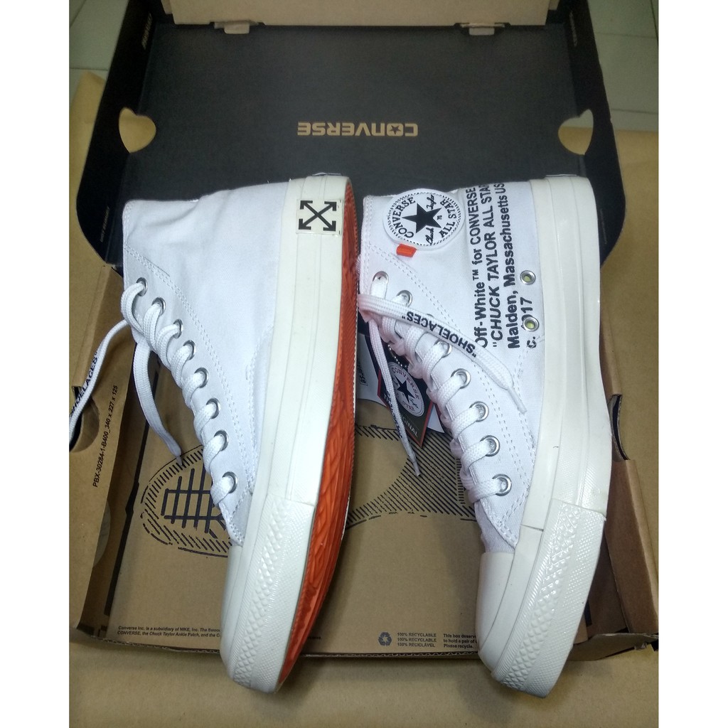 Diskon Sepatu Pria &amp; Wanita (Unisex) Premium Original Converse Off White