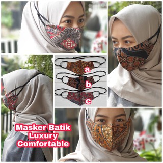 Masker Premium Masker Batik  Luxury Masker Hijab Premium 