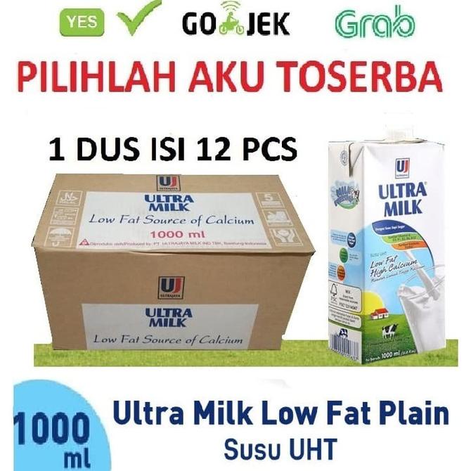 

BISA BAYAR DITEMPAT SUSU ULTRA LOW FAT FULL CREAM 1 LITER - (1 DUS ISI 12)