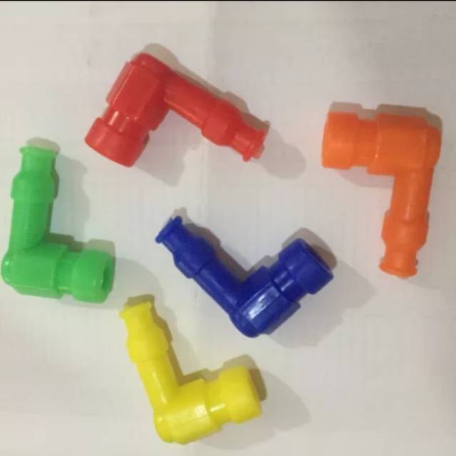 Tutup busi racing cop busi kepala busi racing warna bahan karet waterproof motor bebek matic sport