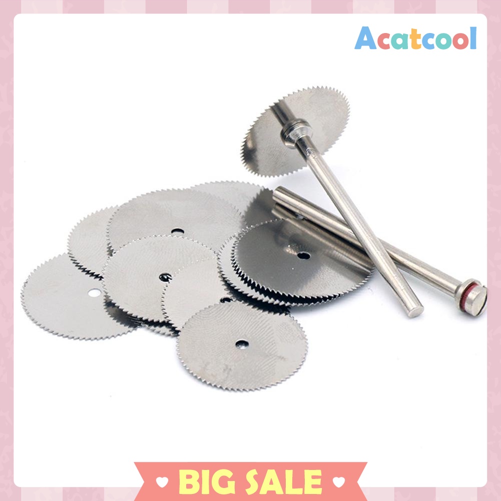 10pcs Woodworking Round Saw Blades Wood Polishing Disc Rotary Cutting Tool