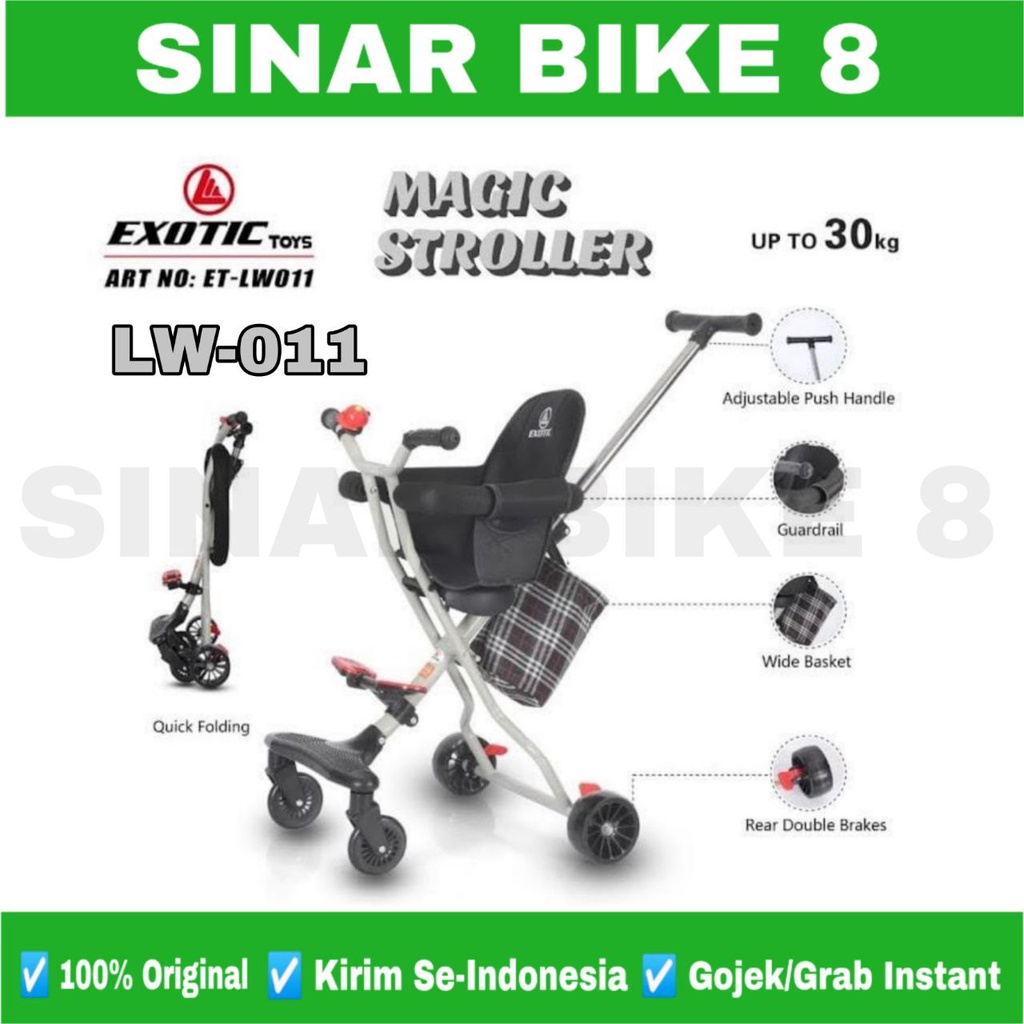 Magic Stoller Exotic ET - LW 007 dan LW 011 Kursi Busa Dorongan