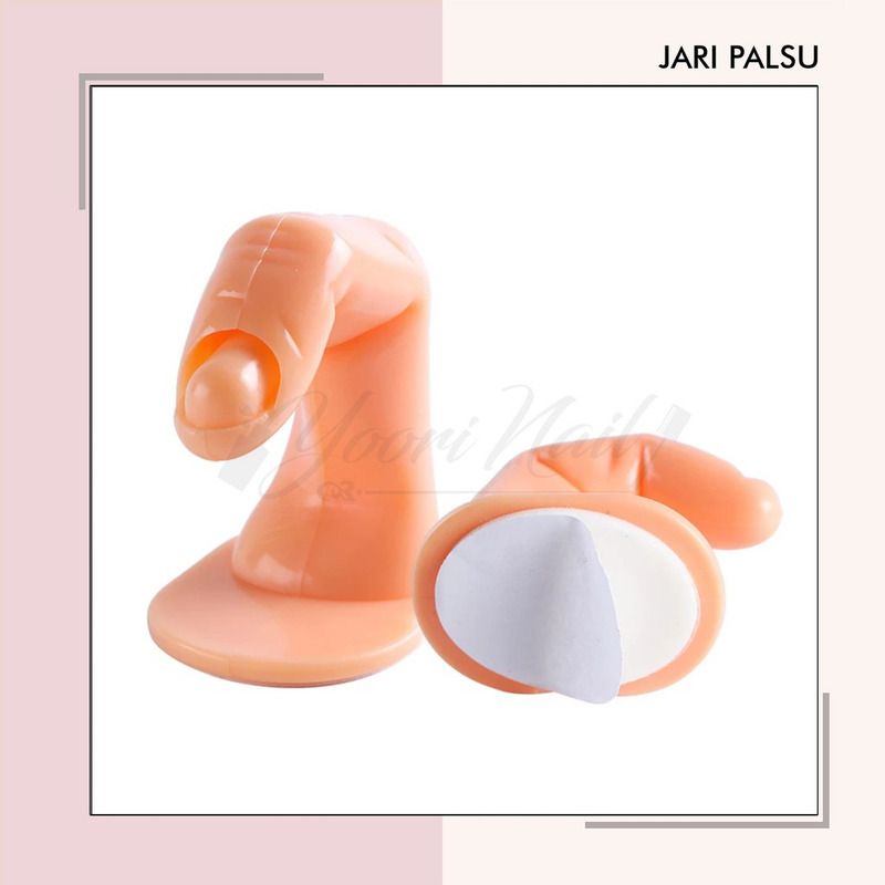 Jari palsu praktek manicure latihan practice false finger untuk latihan nail art