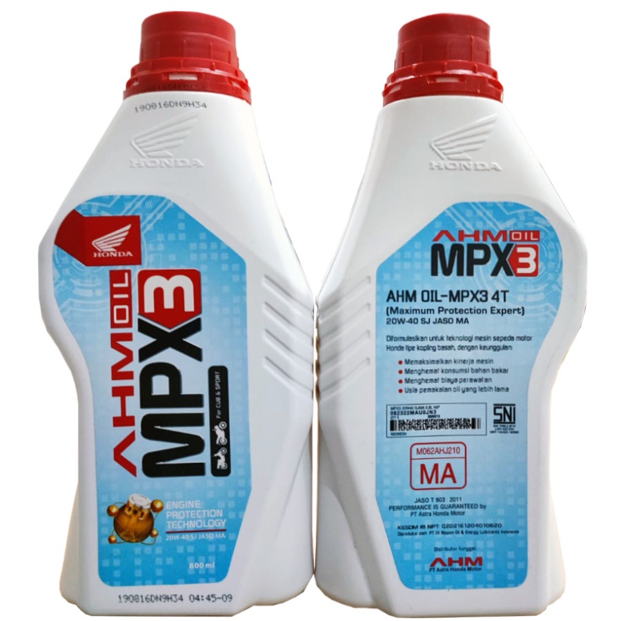 Oli Mesin MPX3 MPX 3 20W-40 800Ml