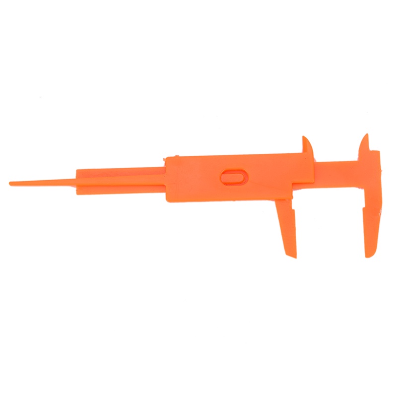 【Theredsunrisesiwy.id】New 1Pc Mini Plastic Ruler Sliding 80mm Vernier Caliper Gauge Measure Tools