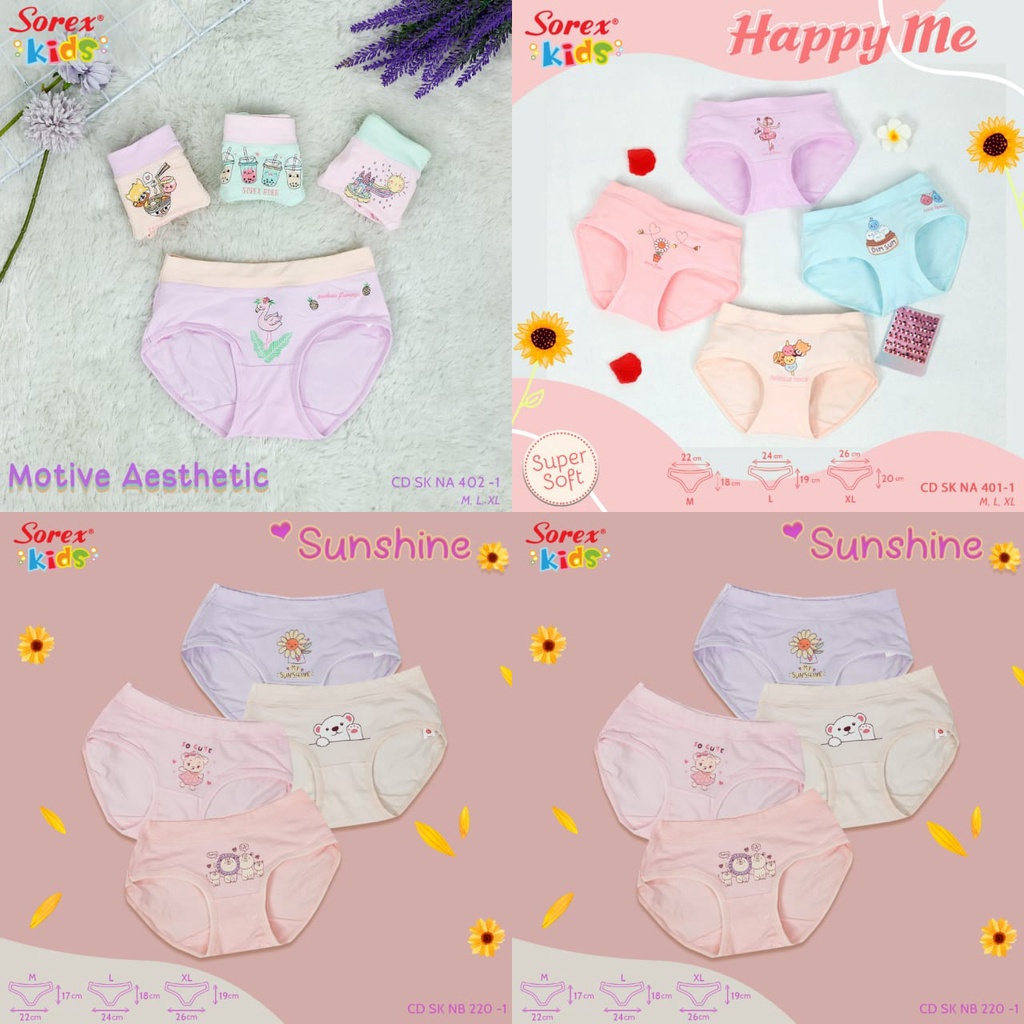 Celana Dalam Anak Perempuan Sorex / Sorex Kids CD Girl
