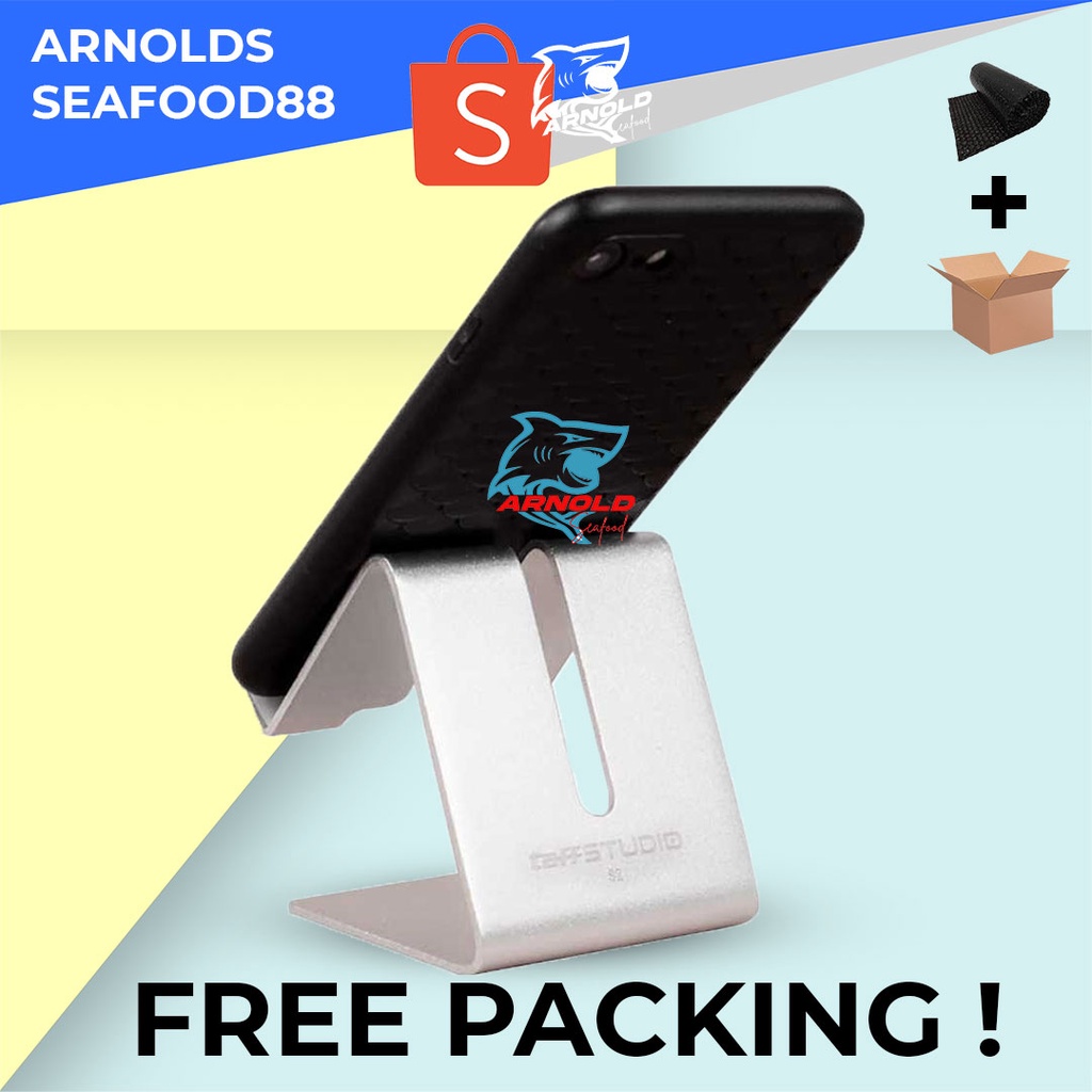 Aluminium Desk Stand Holder for Smartphone/ Tablet (Dudukan Meja HP)