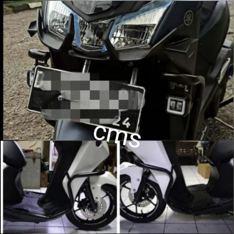 crashbar tubullar Yamaha Lexi pelindung body lexi