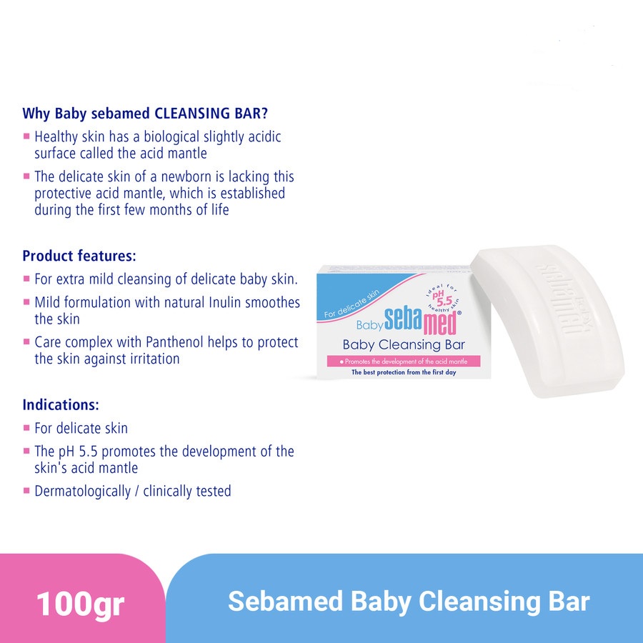 SABUN BAYI SEBAMED 100GR BABY CLEANSING BAR