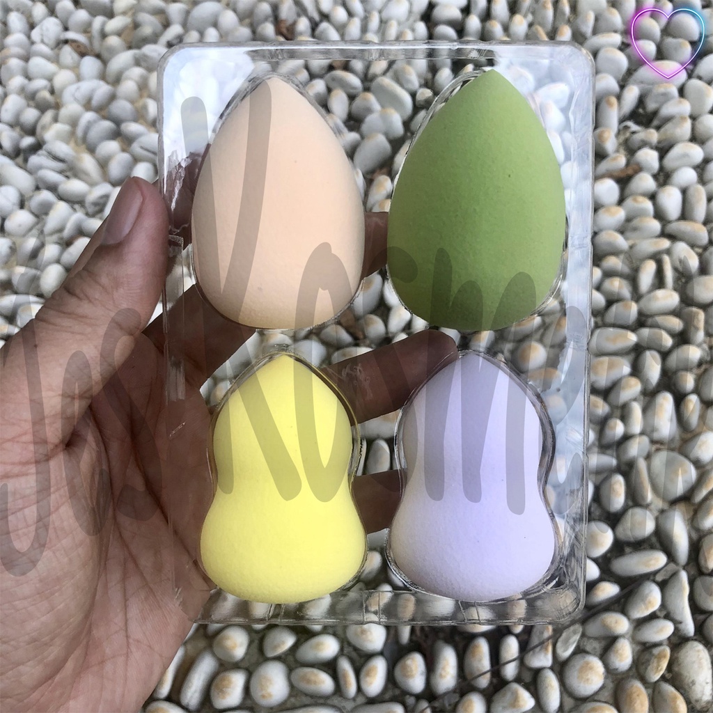 Mila Color Beauty Blender Sponge 1 set isi 4 Pcs / Grosir Kosmetik