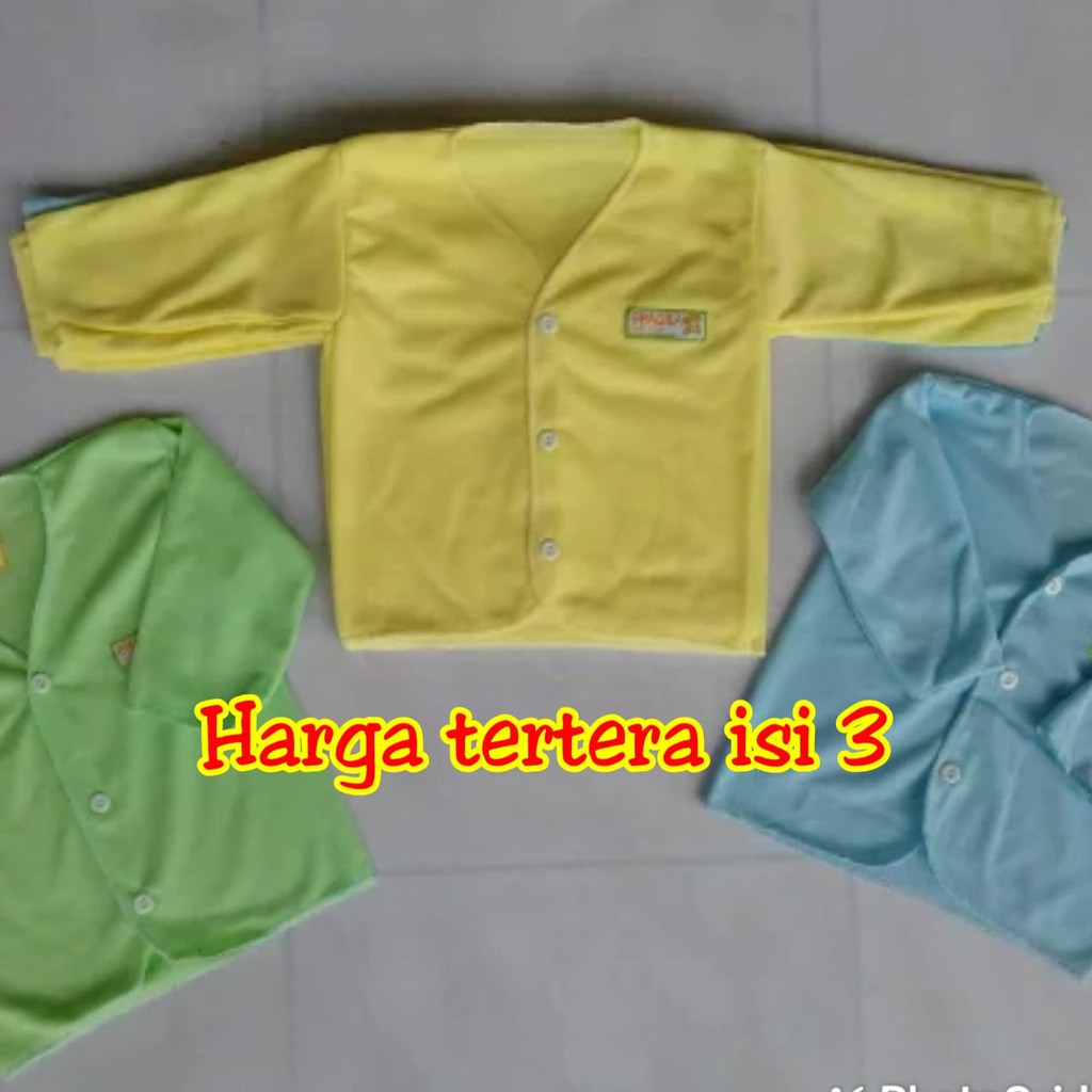 Baju bayi neci label panjang 3pcs terlaris