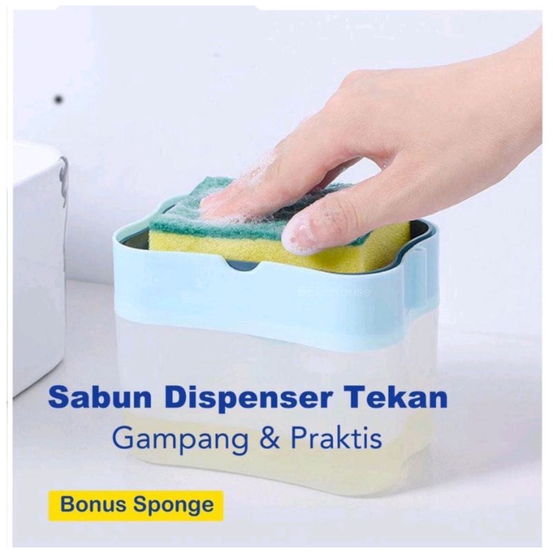 DISPENSER SABUN CUCI PIRING PRAKTIS WADAH SABUN CAIR