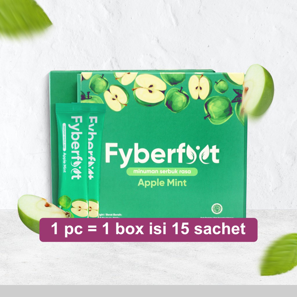 AGEN RESMI -  SACHET Fyberfyt Minuman Diet Serat Fiber Slim Suplemen Detox Pelangsing Penurun Berat