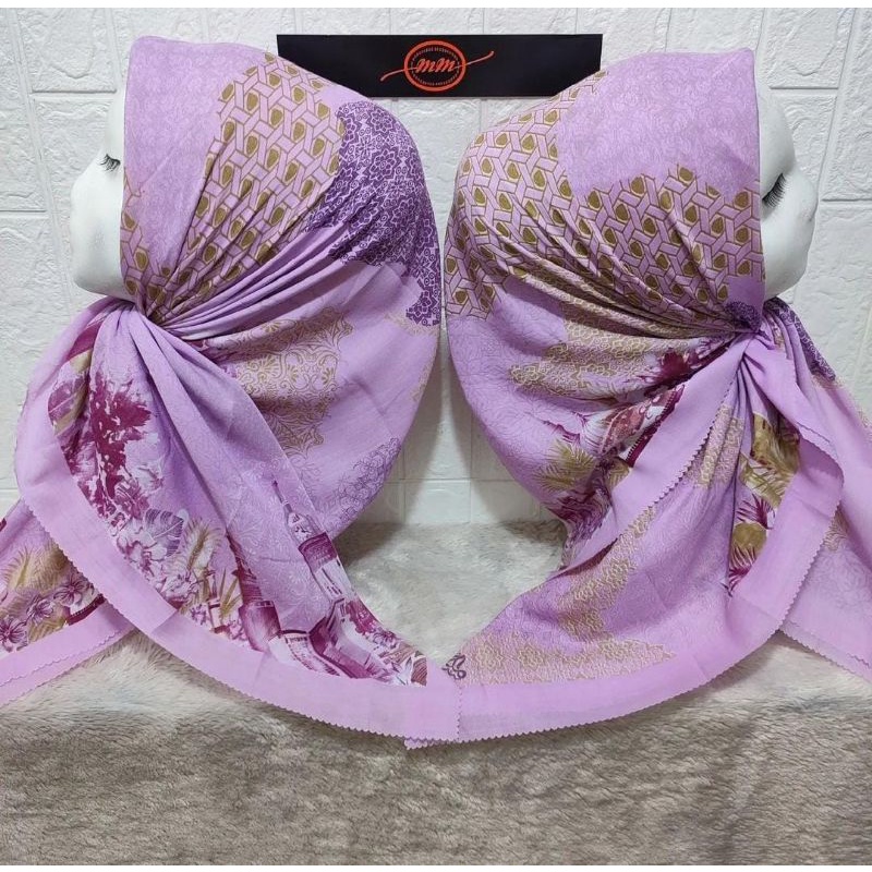 Kerudung Voal/ kerudung hijab motif Deenay kw/ Kerudung hijab polos/ Kerudung hijab bahan halus adem