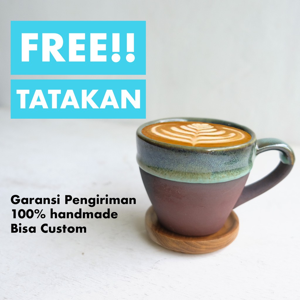  Cangkir  Keramik  Kopi Pottery Set Unik Shopee Indonesia