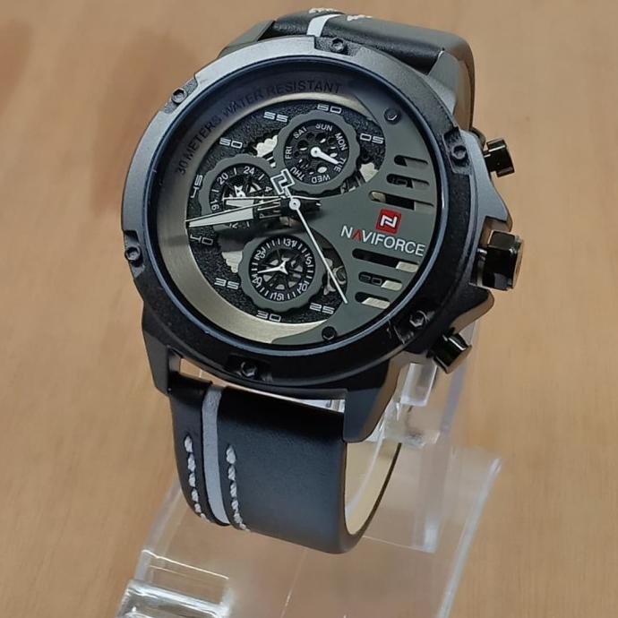 JAM TANGAN PRIA NAVIFORCE NF-9110 ORIGINAL CHRONO AKTIF