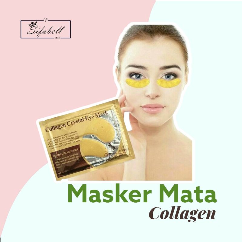 Masker Mata Collagen Crystal Penghilang Kantong Mata Panda Gold Eye Bag Mask Eyemask Wrinkle Emas