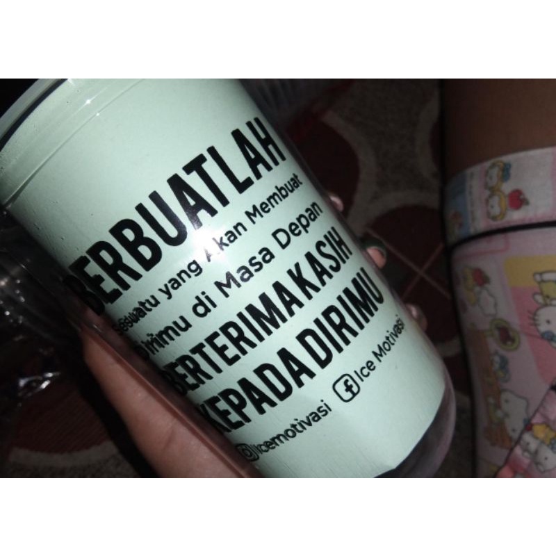 

cup oval ice motivasi 50pcs