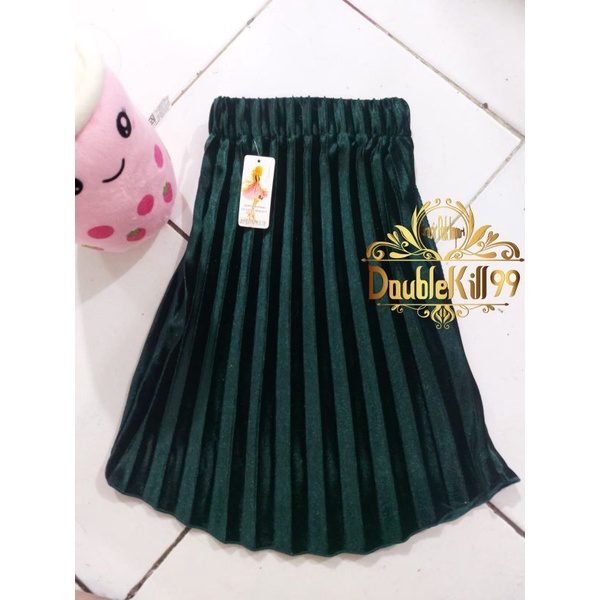 GROSIR ROK IMPORT / ROK 7/8 PLISKET BLUDRU VELVET PREMIUM  GLOSSY-H. BOTOL 1-3 THN