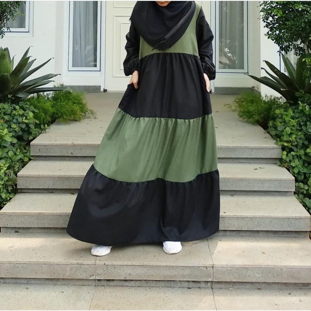 GF  ~ EMILIA MAXI baju muslim wanita ABAYA KEKINIAN GAMIS JUMBO